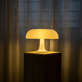 Bordlampe med svampeform – moderne natbordslampe med USB