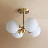 LED-loftlampe med glaskugle – loftbelysning