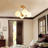 LED-loftlampe med glaskugle – loftbelysning