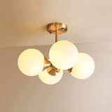 LED-loftlampe med glaskugle – loftbelysning