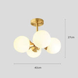 LED-loftlampe med glaskugle – loftbelysning