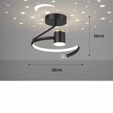 LED-loftlampe med stjernehimmel – moderne loftbelysning til børneværelset