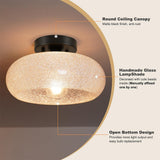 Loftlampe i glas – semi-plafond