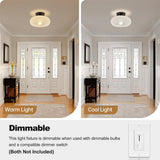 Loftlampe i glas – semi-plafond