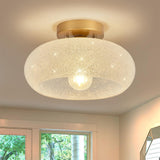 Loftlampe i glas – semi-plafond