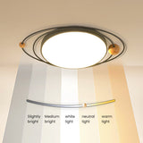 LED-loftlampe med planetmønster – loftbelysning