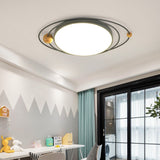 LED-loftlampe med planetmønster – loftbelysning