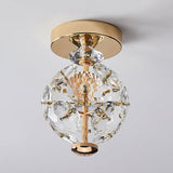 LED-loftlampe formet som en krystalkugle – loftbelysning