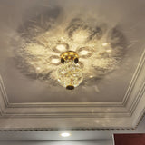 LED-loftlampe formet som en krystalkugle – loftbelysning