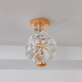 LED-loftlampe formet som en krystalkugle – loftbelysning