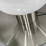 Designer-bordlampe i hvidt glas – moderne