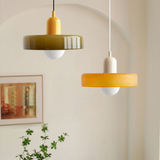 LED-pendel i glas – moderne hængelampe til stuen