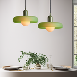 LED-pendel i glas – moderne hængelampe til stuen