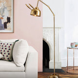Gulvlampe i guld formet som en kanin – moderne standerlampe til stuen