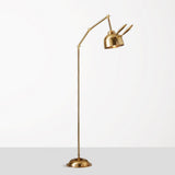 Gulvlampe i guld formet som en kanin – moderne standerlampe til stuen