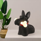 Bordlampe i resin formet som en hund – moderne