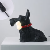 Bordlampe i resin formet som en hund – moderne