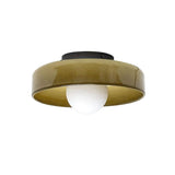 Loftlampe i glas med skiveform – moderne væg- og loftbelysning