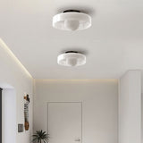Loftlampe i glas med skiveform – moderne væg- og loftbelysning
