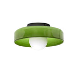Loftlampe i glas med skiveform – moderne væg- og loftbelysning