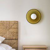 Loftlampe i glas med skiveform – moderne væg- og loftbelysning