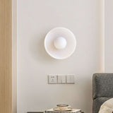 Loftlampe i glas med skiveform – moderne væg- og loftbelysning