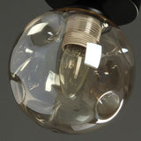 Loftlampe med glaskugle – nordisk loftbelysning