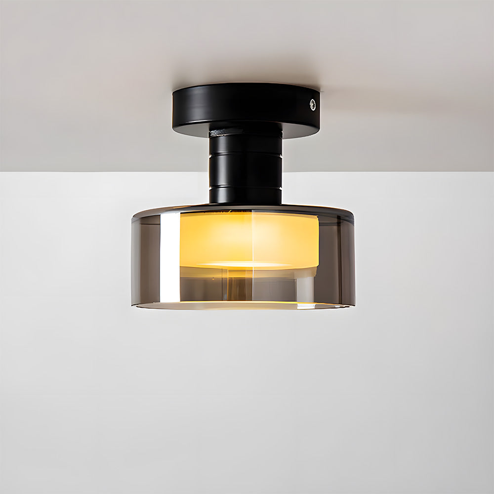 LED-loftlampe i glas – nordisk loftbelysning til gangen