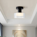 LED-loftlampe i glas – nordisk loftbelysning til gangen