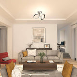 LED-loftlampe med spiralform – nordisk minimalistisk loftbelysning