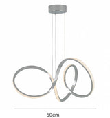 LED-loftlampe med spiralform – nordisk minimalistisk loftbelysning