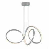 LED-loftlampe med spiralform – nordisk minimalistisk loftbelysning