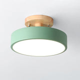 LED-loftlampe – nordisk rund semi-plafond til stuen