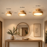 LED-loftlampe – nordisk rund semi-plafond til stuen