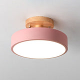 LED-loftlampe – nordisk rund semi-plafond til stuen