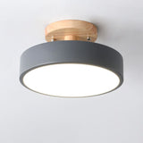 LED-loftlampe – nordisk rund semi-plafond til stuen