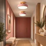 LED-loftlampe – nordisk rund semi-plafond til stuen