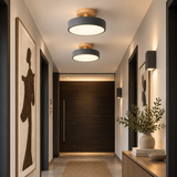 LED-loftlampe – nordisk rund semi-plafond til stuen