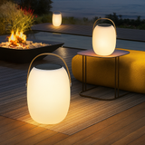 Terrasselampe med solcelle – bærbar udendørs bordlampe til haven