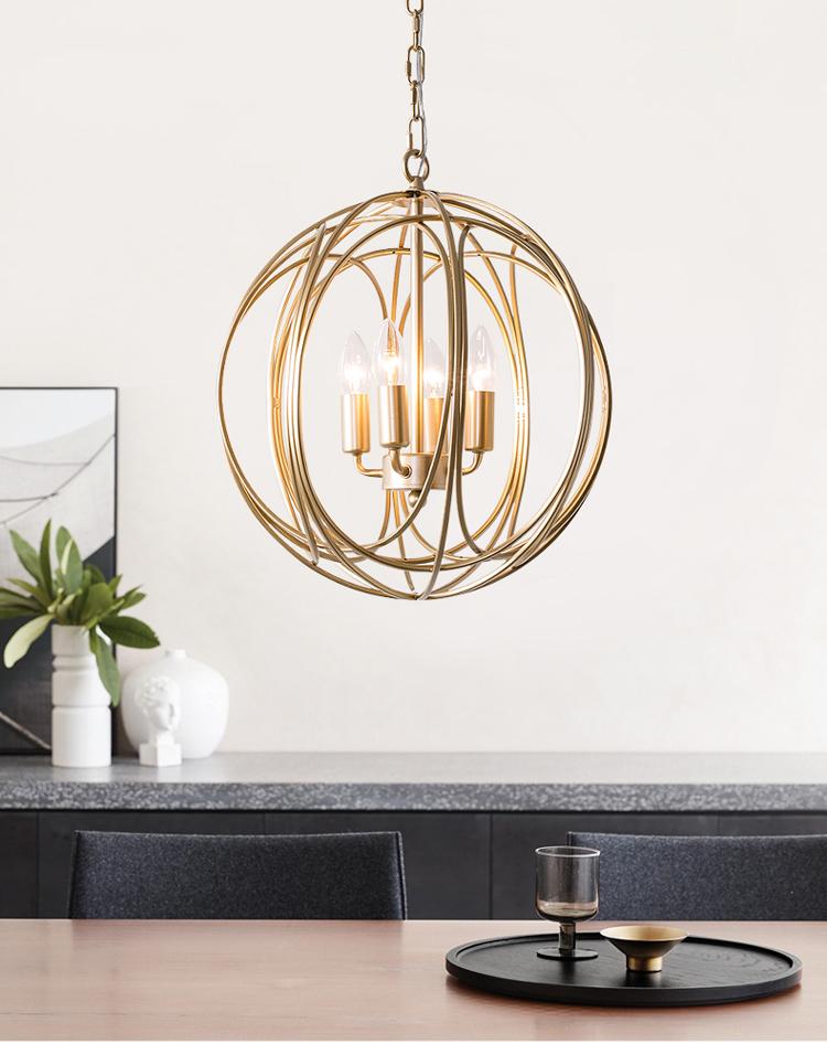 Lysekrone i metal – Espen | Nordisk design