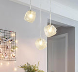 Lysekrone i glas & jern – Nore | Integreret LED