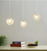 Lysekrone i glas & jern – Nore | Integreret LED