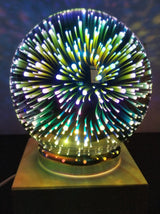 Bordlampe i krystal & glas – Asa | 18 × 18 × 20 cm