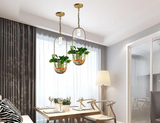 Pendellampe i jern & glas – Aslak | Integreret LED