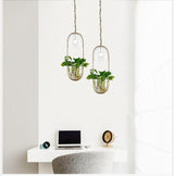 Pendellampe i jern & glas – Aslak | Integreret LED