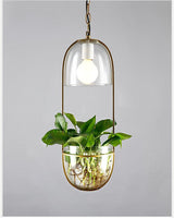 Pendellampe i jern & glas – Aslak | Integreret LED