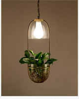 Pendellampe i jern & glas – Aslak | Integreret LED