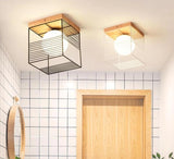 Loftlampe i træ & metal – Lykke | Integreret LED