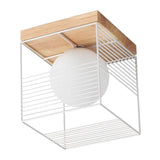 Loftlampe i træ & metal – Lykke | Integreret LED