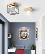 Loftlampe i træ & metal – Lykke | Integreret LED